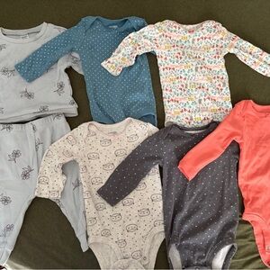 3-6 month bodysuits and outfit